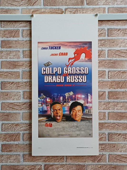 Locandina originale di cinema - "Colpo grosso al drago rosso"