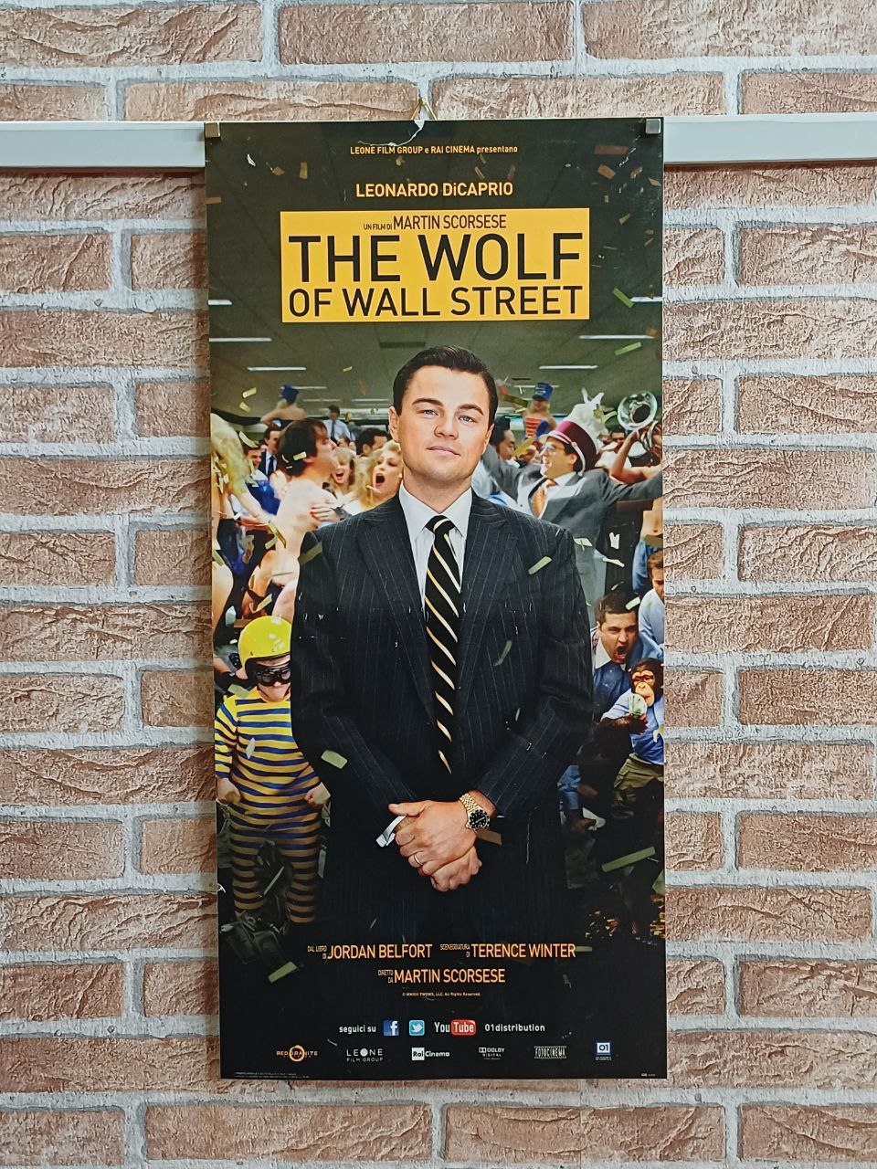 Locandina originale di cinema - "Wolf of Wall Street"