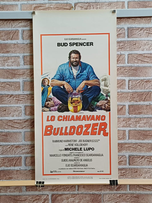 Locandina originale di cinema - "Lo chiamavano Bulldozer" - Bud Spencer