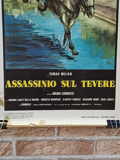 Locandina originale di cinema - "Assassinio sul Tevere"