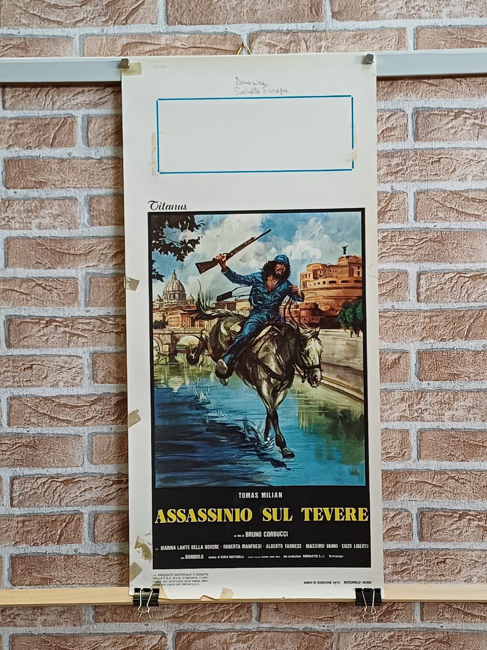 Locandina originale di cinema - "Assassinio sul Tevere"