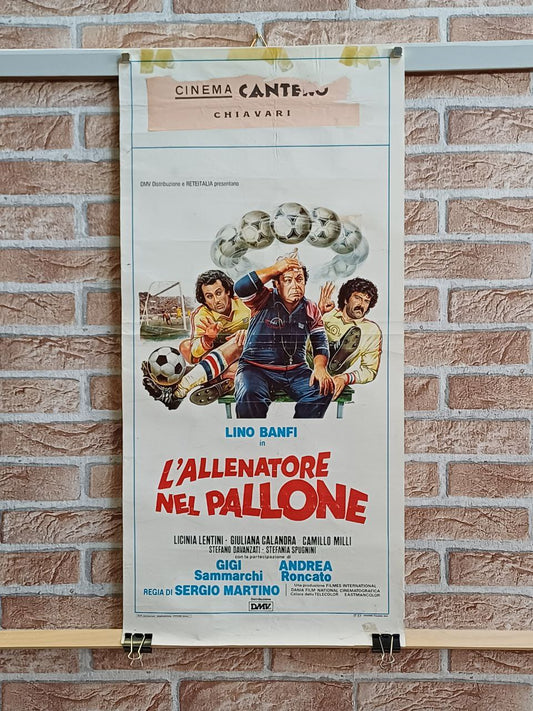 Locandina originale di cinema - "L'allenatore nel pallone"