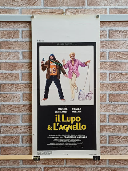 Locandina originale di cinema - "Il lupo e l'agnello"