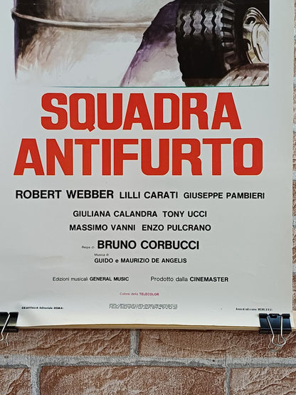 Locandina originale di cinema - "Squadra antifurto" - Bud Spencer