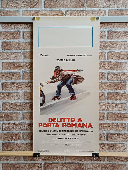 Locandina originale di cinema - "Delitto a porta romana"