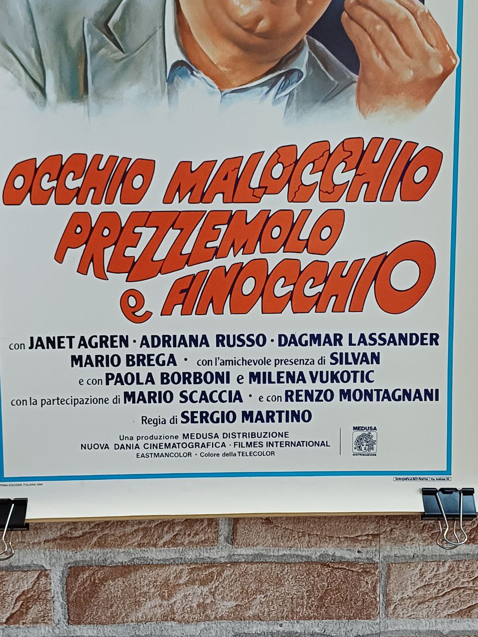 Locandina originale di cinema - "Occhio malocchio prezzemolo e finocchio"