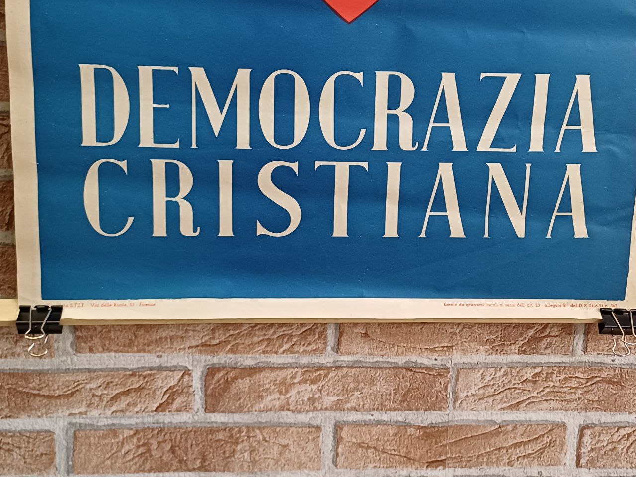 Manifesto originale politico - LIBERTAS - Democrazia Cristiana