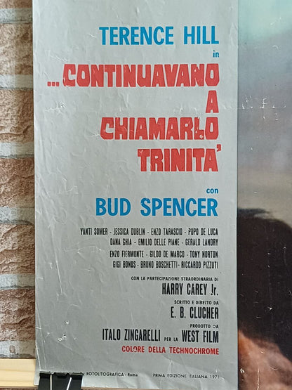 Fotobusta originale di cinema - "Continuavano a chiamarlo Trinità" - Bud Spencer - Terence Hill