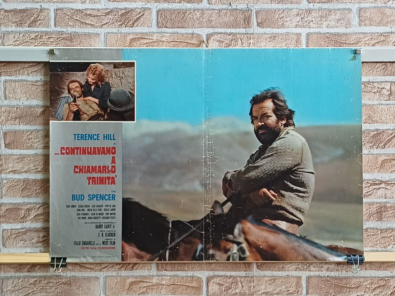 Fotobusta originale di cinema - "Continuavano a chiamarlo Trinità" - Bud Spencer - Terence Hill