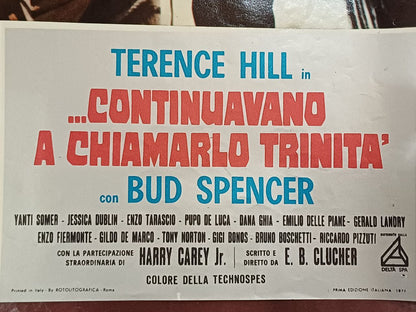 Fotobusta originale di cinema - "Continuavano a chiamarlo Trinità" - Bud Spencer - Terence Hill