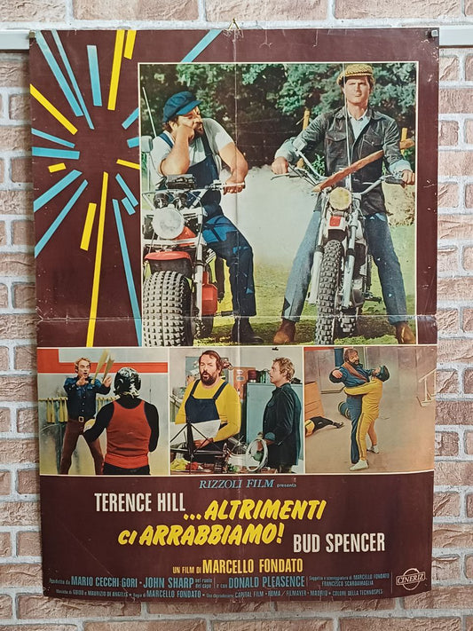 Soggettone originale di cinema - "... Altrimenti ci arrabbiamo" . Bud Spencer - Terence Hill