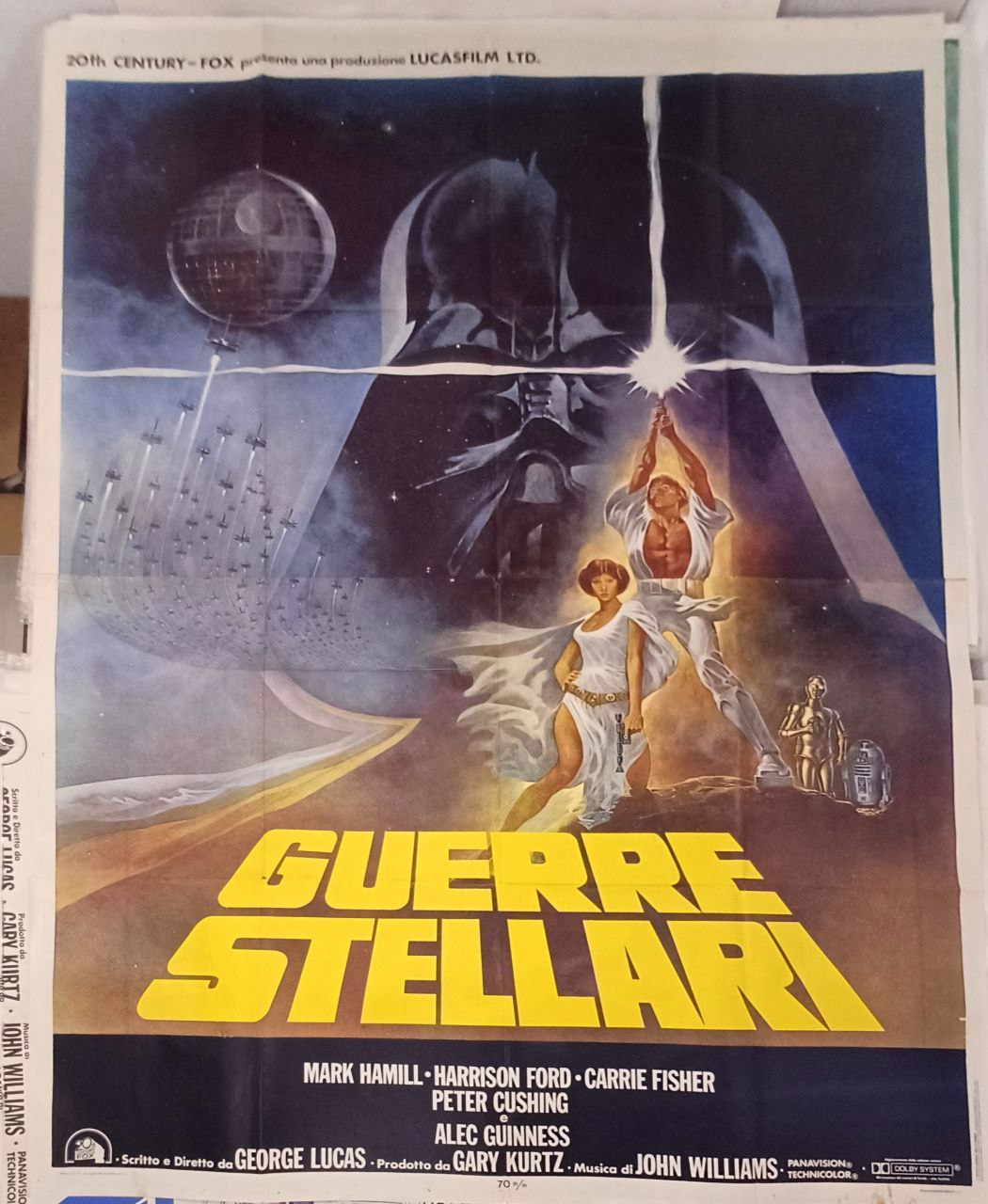 Manifesto originale di cinema - Guerre stellari - Star Wars 1977