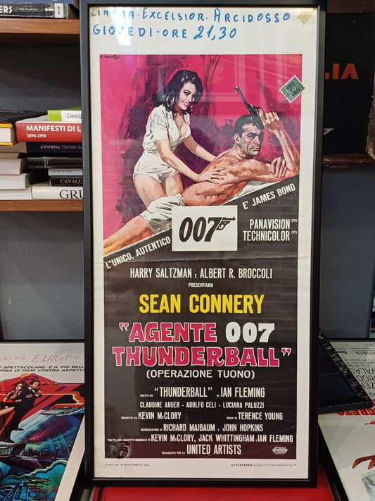 Locandina originale di cinema - "James Bond - Agente 007" Thunderball