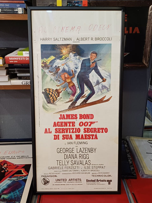 Locandina originale di cinema - "James Bond - Agente 007" Al servizio segreto di sua maestà