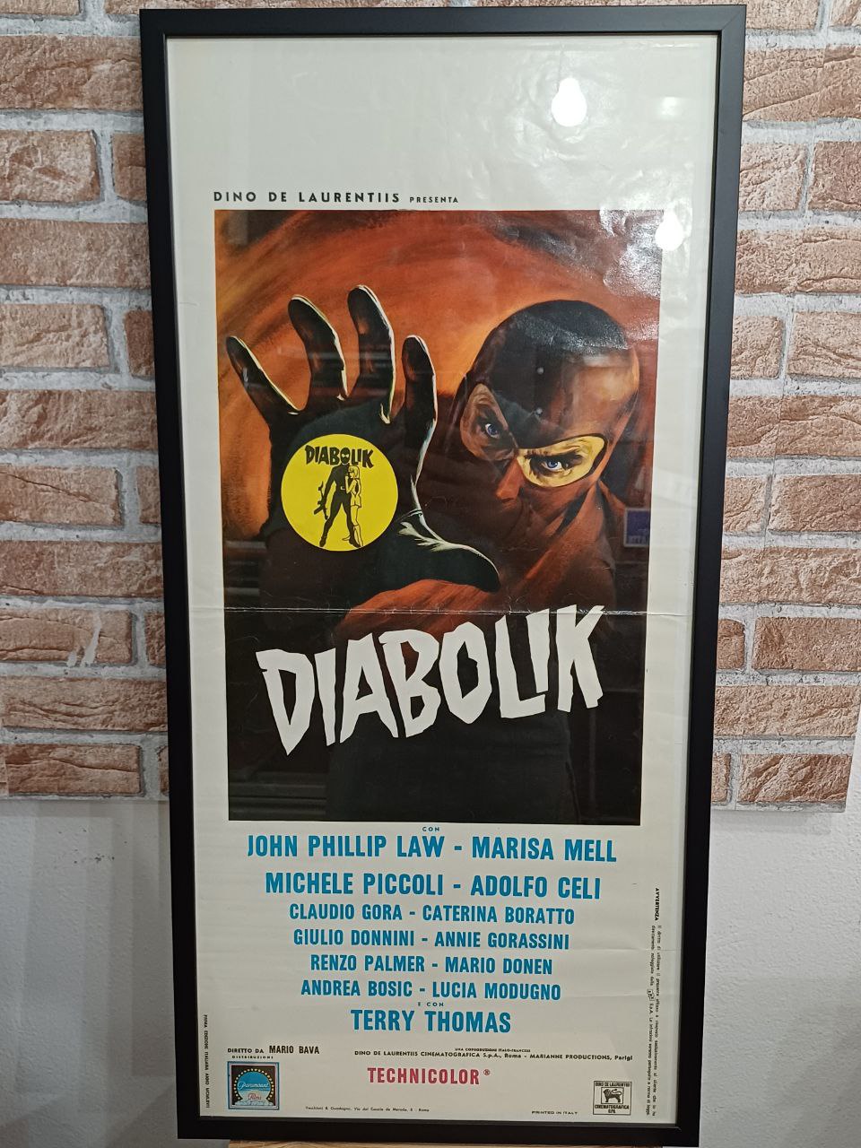 Locandina originale di cinema - "Diabolik"