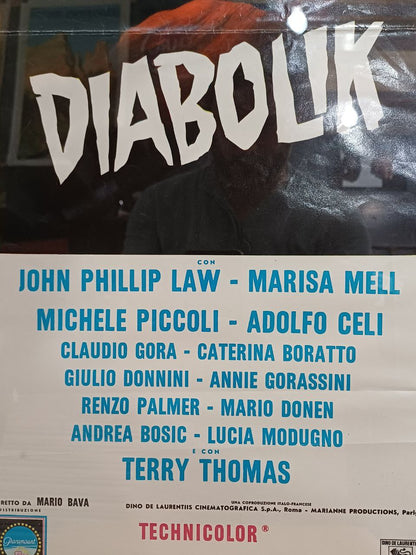 Locandina originale di cinema - "Diabolik"