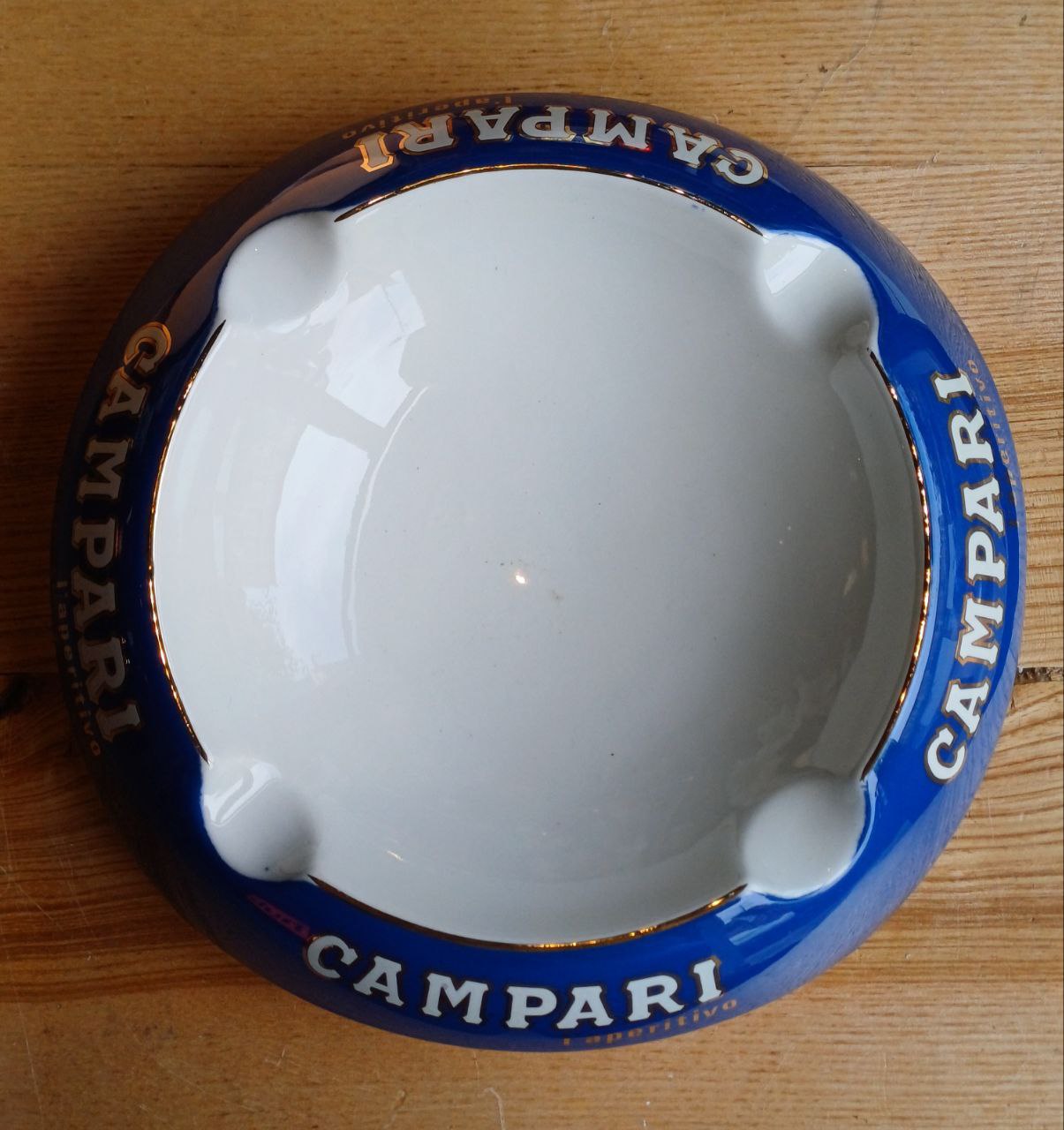 Posacenere pubblicitario Campari in ceramica