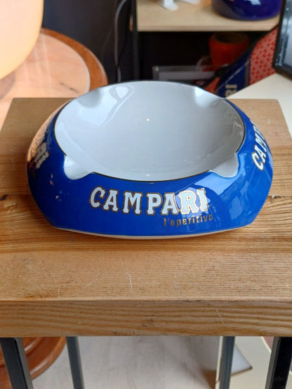 Posacenere pubblicitario Campari in ceramica