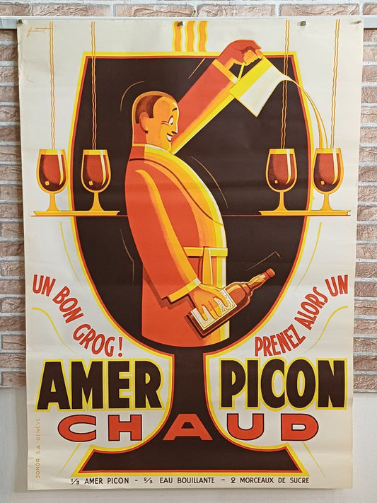 Manifesto originale pubblicitario - Amer Picon