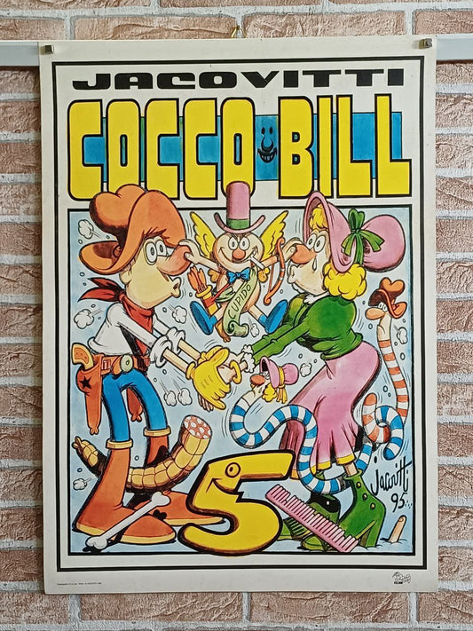 Manifesto originale pubblicitario - Coccobill - Jacovitti