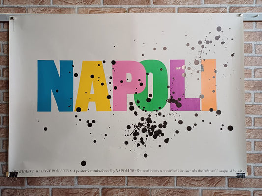 Manifesto originale pubblicitario - Napoli A statement against pollution
