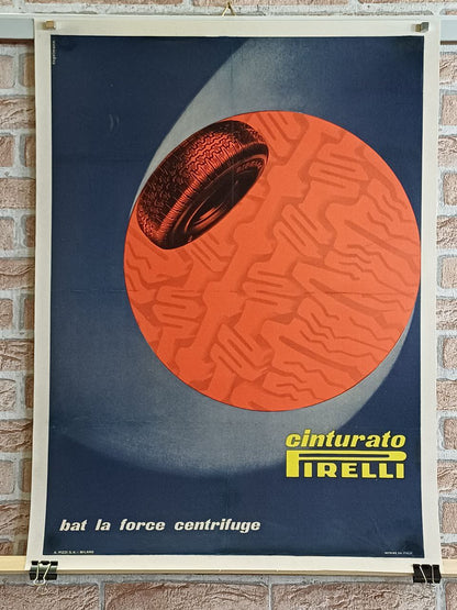 Manifesto originale pubblicitario - Cinturato Pirelli