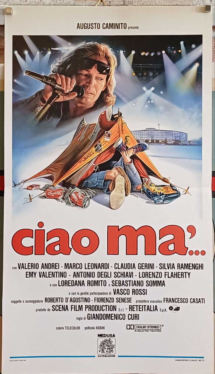 Locandina originale di cinema - "Ciao mà" - Vasco Rossi