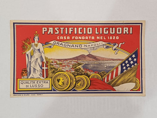 Etichetta Pastificio Liguori - Gragnano Napoli