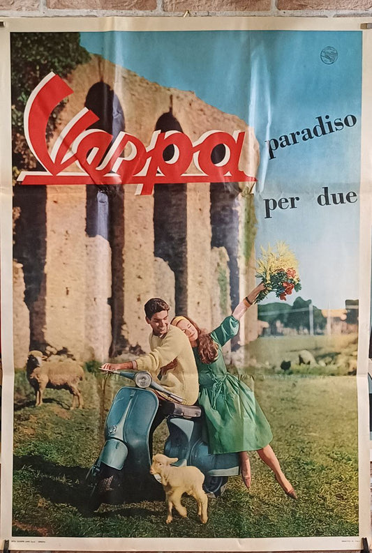 Manifesto originale pubblicitario - Vespa