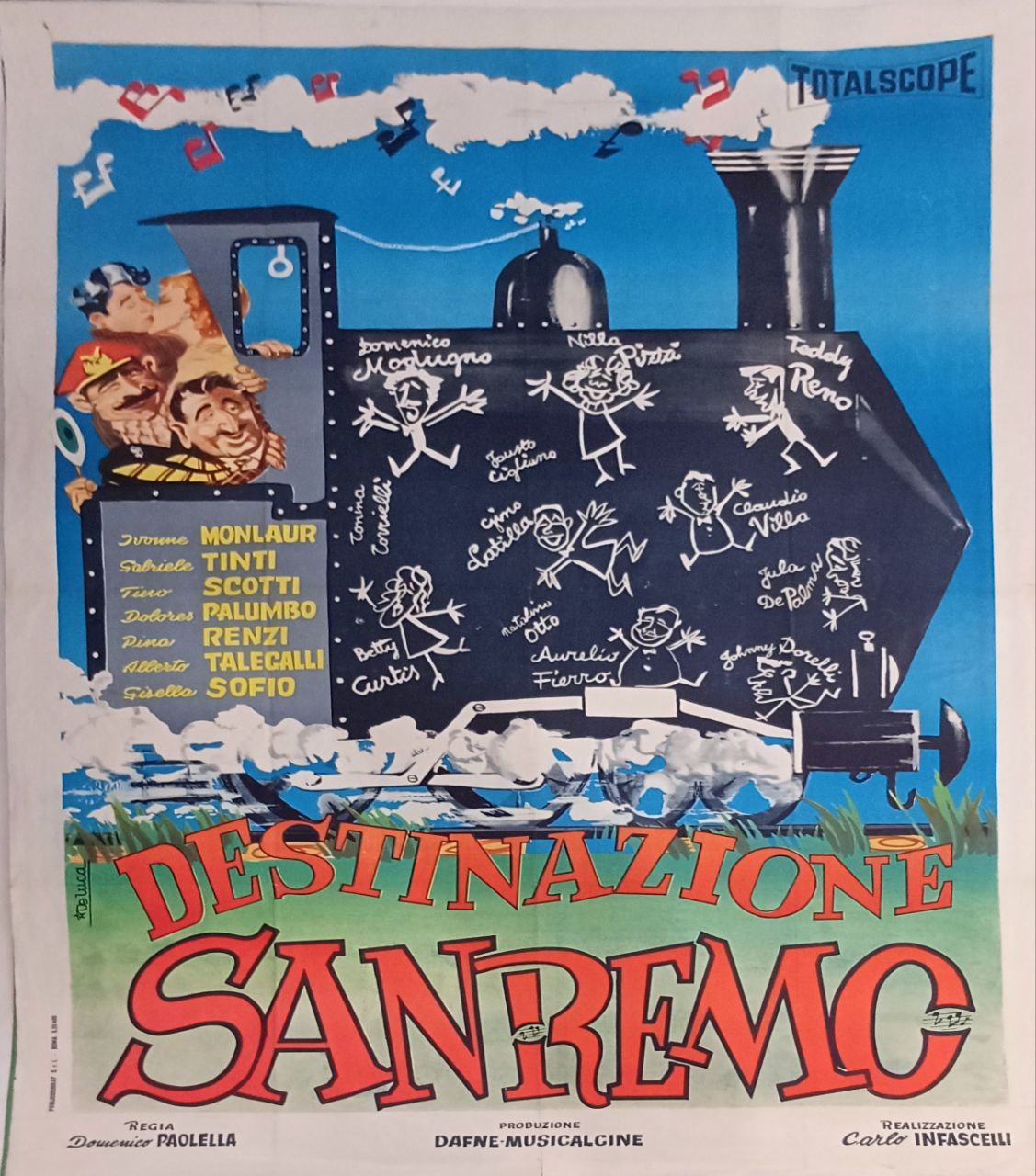 Manifesto originale di cinema - Destinazione Sanremo