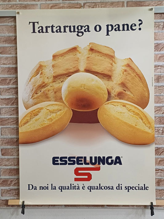 Manifesto originale pubblicitario - Esselunga, Tartaruga