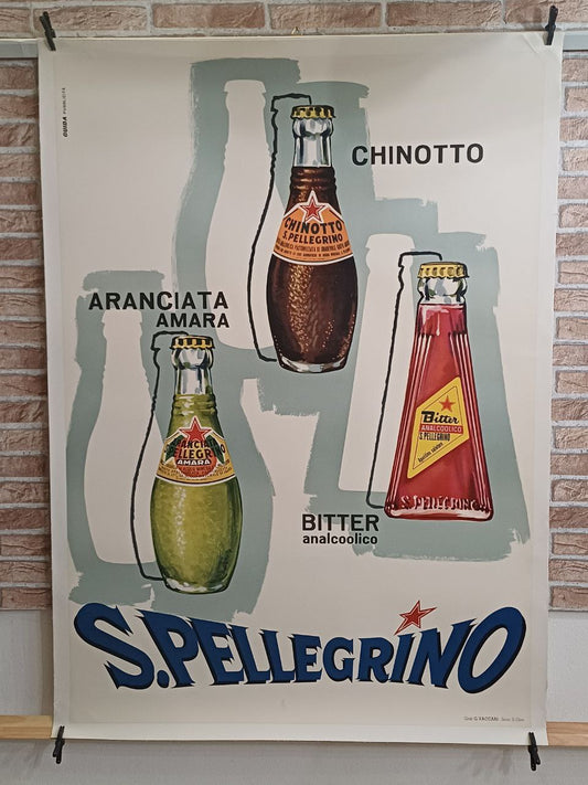 Manifesto originale pubblicitario - San Pellegrino