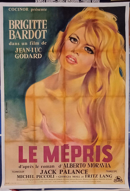 Manifesto originale di cinema - Il disprezzo - Brigitte Bardot - (Le Mepris)