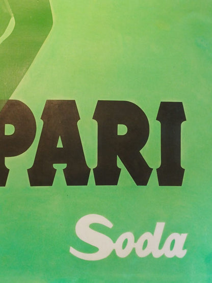 Manifesto pubblicitario originale Campari Soda