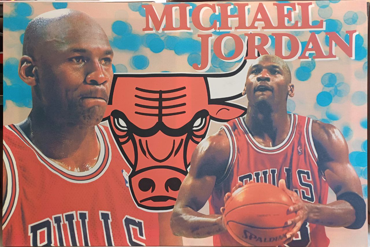 Tela decorativa Mj23 - Michael Jordan - Chicago Bulls