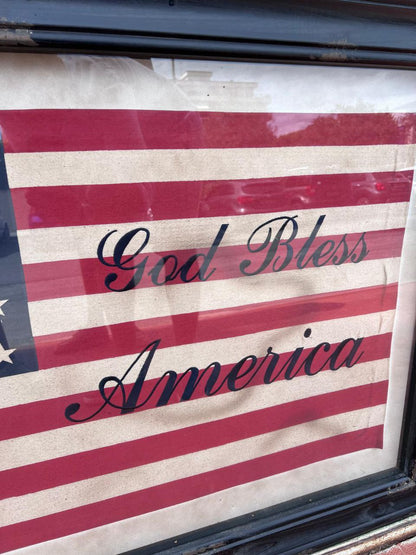 Bandiera originale anni 90 incorniciata - God bless America