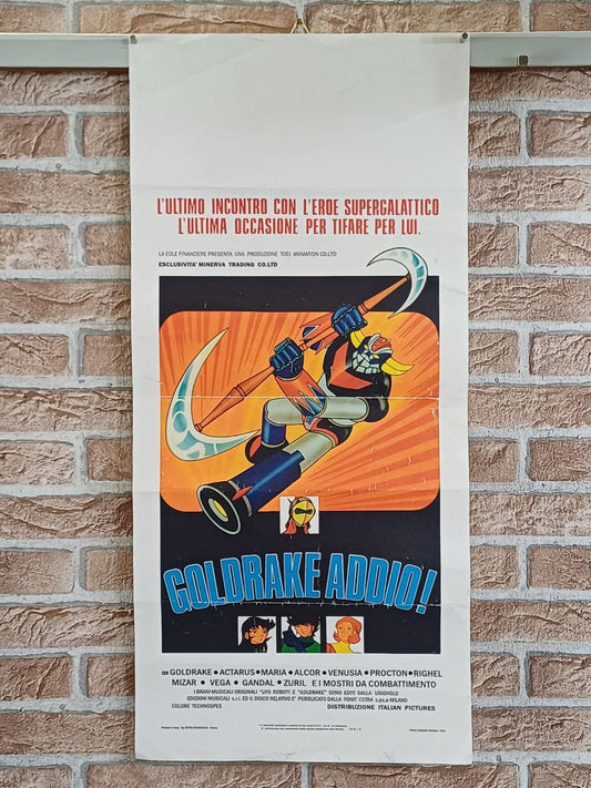 Locandina originale di cinema - Goldrake Addio!