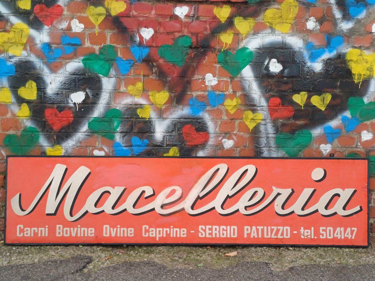 Insegna negozio in masonite - MACELLERIA