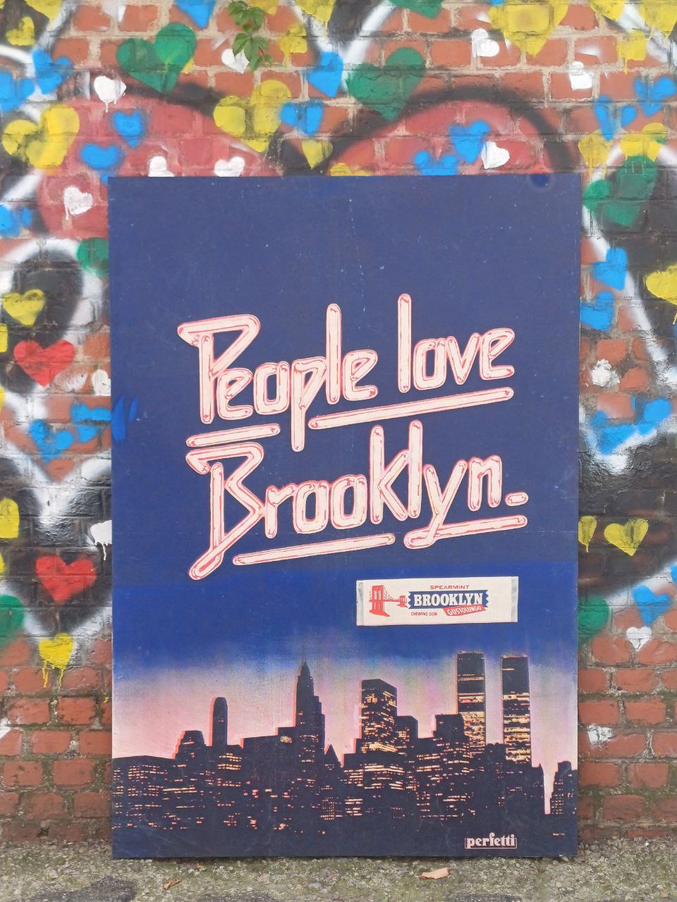 Tela pubblicitaria People love Brooklyn - New York