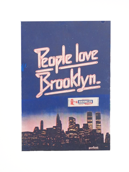 Tela pubblicitaria People love Brooklyn - New York