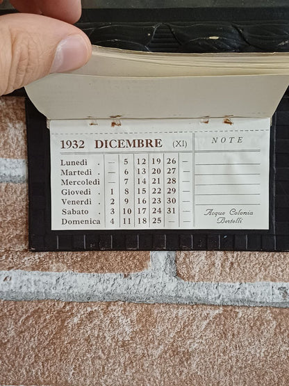 Calendario pubblicitario Profumeria Bertelli Milano - 1932