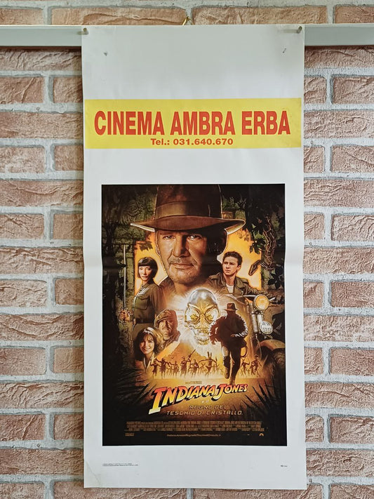 Locandina originale di cinema - Indiana Jones e il regno del teschio di cristallo