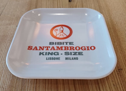 Posacenere pubblicitario originale - Bibite Santambrogio - Lissone Milano