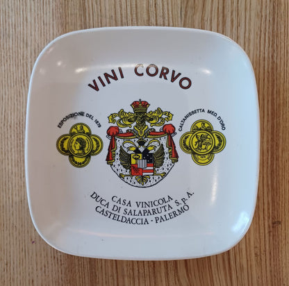 Posacenere pubblicitario originale - Vini Corvo - Palermo