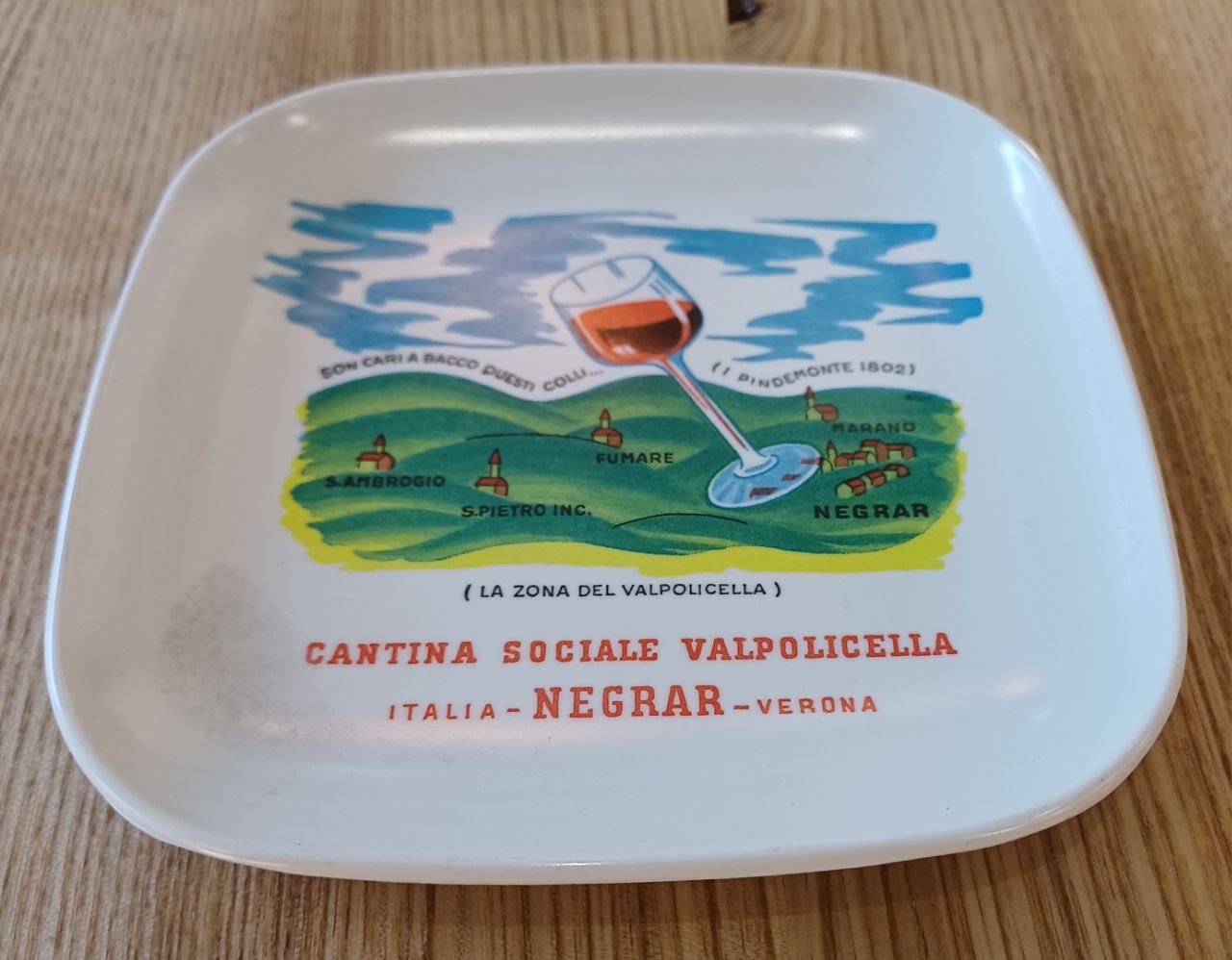 Posacenere pubblicitario originale - Cantina sociale Valpolicella - Negrar