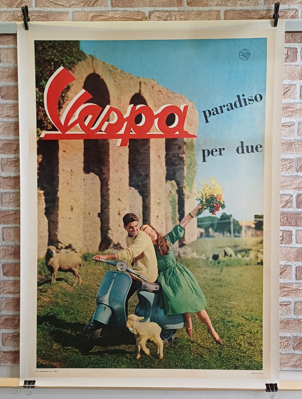 Manifesto originale pubblicitario - Vespa