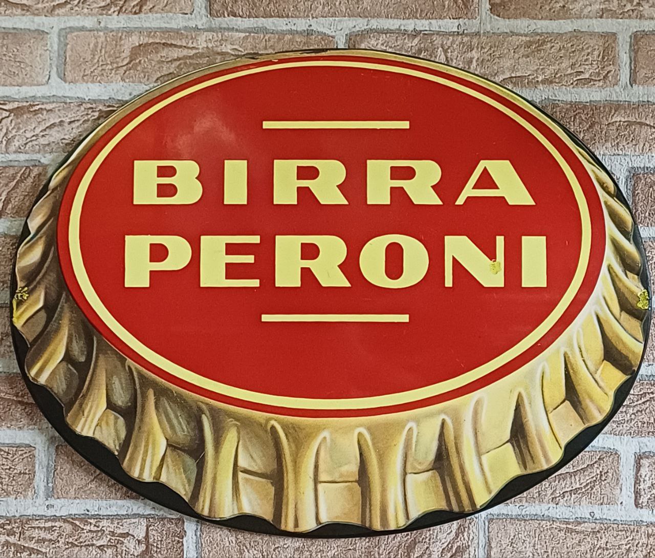 Targa smaltata Birra Peroni