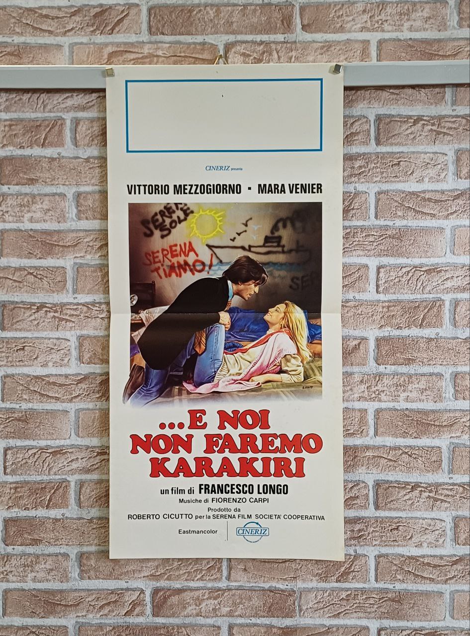 Locandina originale di cinema - ... E noi non faremo karakiri