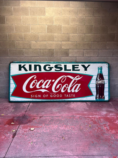 Insegna litografata Kingsley Coca Cola