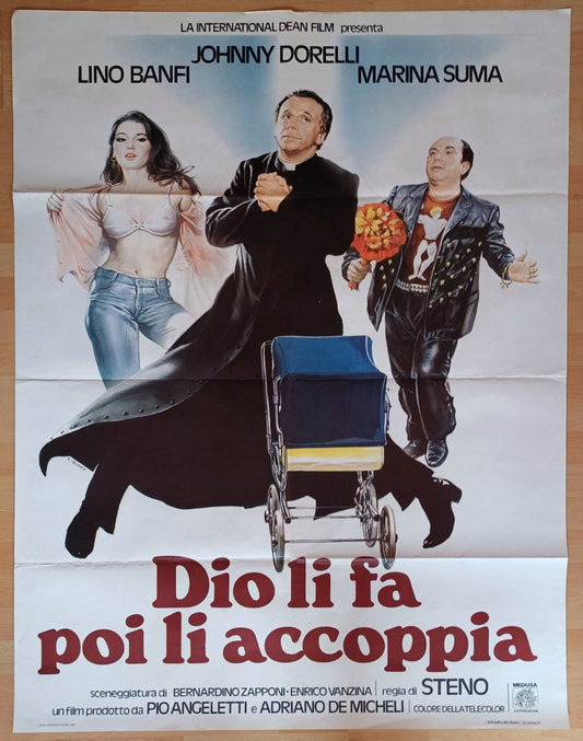 Manifesto originale di cinema - Dio li fa poi li accoppia